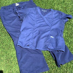 Grey's Anatomy Navy Medium Scrub Set